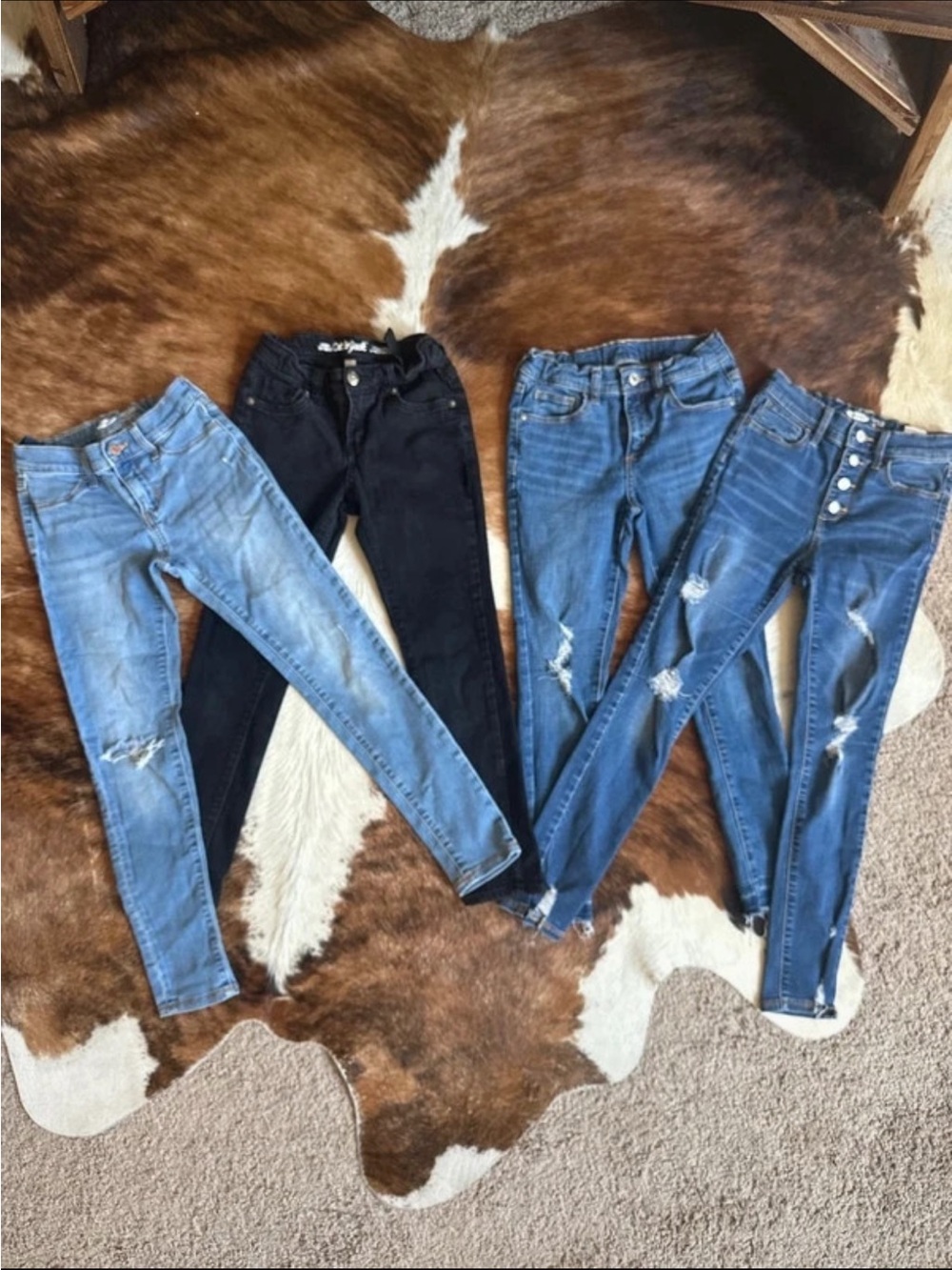Girls Jeggings Skinny Jeans Lot of 4 size 10